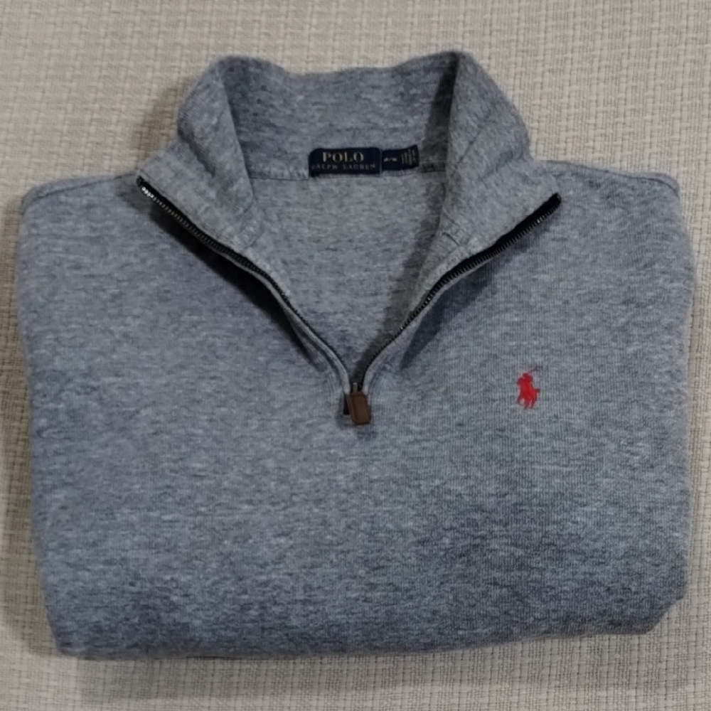 Polo by Ralph Lauren Men's Gray Quarter Zip